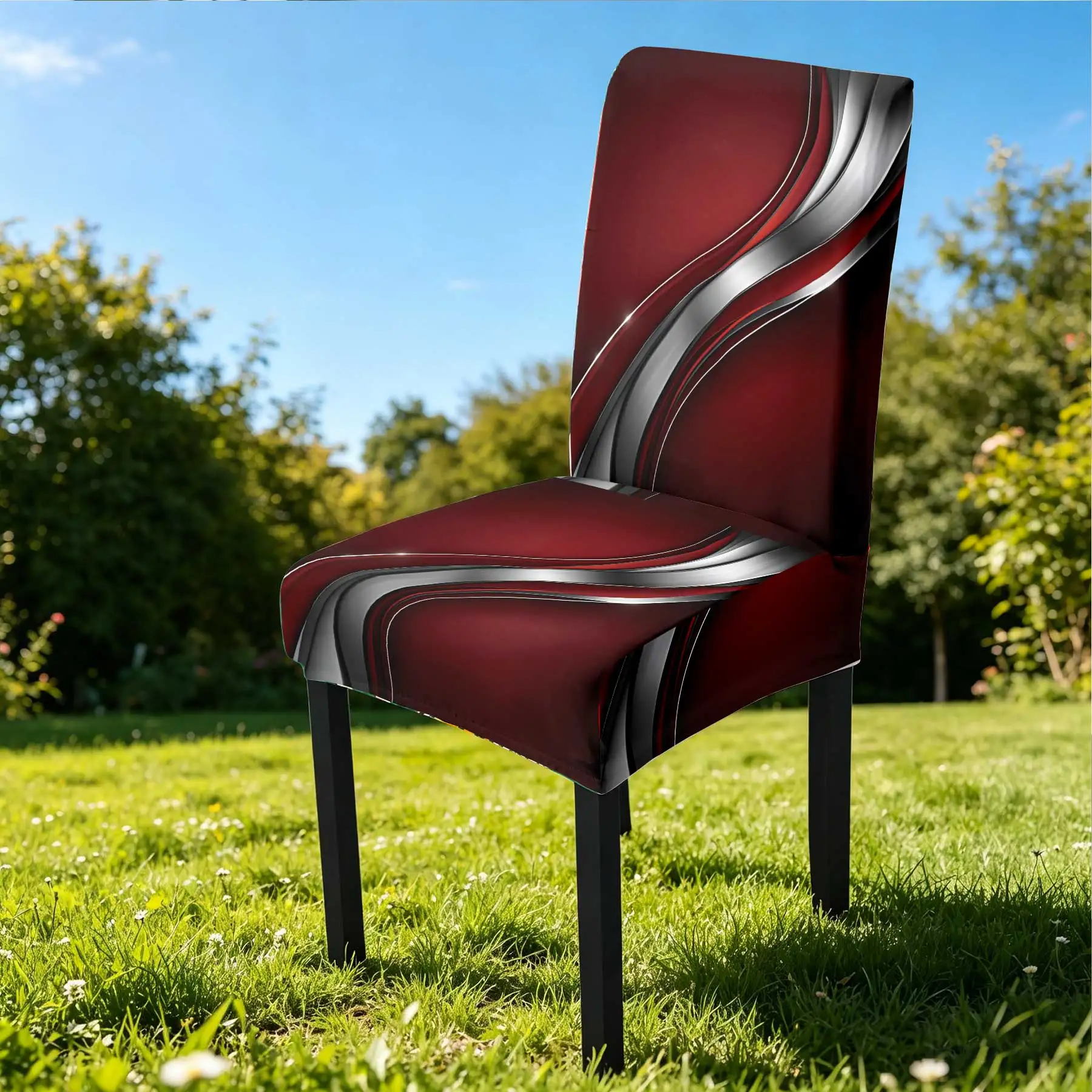 2026 New Elastic Full - Coverage Chair Cover, Summer Outdoor & Indoor Use, with Stylish Red - Silver Wave
2026 New Elastic Full - Coverage Chair Cover, Summer Outdoor & Indoor Use, with Stylish Red - Silver Wave
