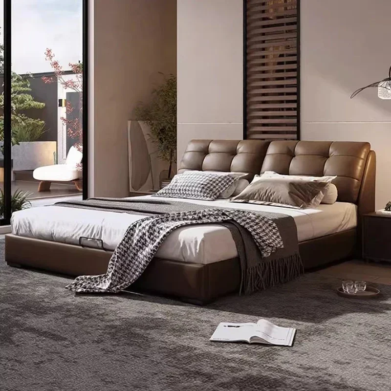 Leather Floor Bed Bedroom Loft Frame Luxury Double Modern Sofa Sleeping Massage Bed Human Dog Full Muebles Office Furniture 
Leather Floor Bed Bedroom Loft Frame Luxury Double Modern Sofa Sleeping Massage Bed Human Dog Full Muebles Office Furniture