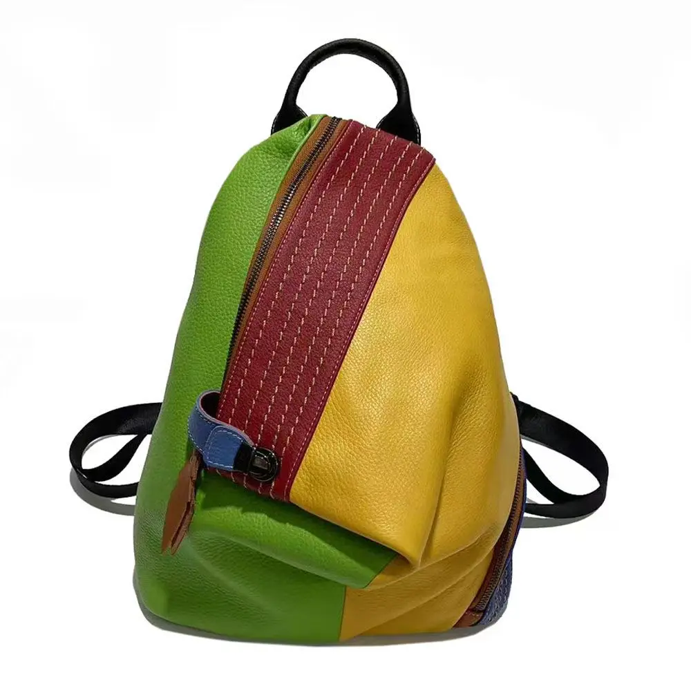 2025 New Fashion Luxury Brand European Genuine Leather Women Backpacks Female Lady Patchwork Student Casual Designer Backpack
2025 New Fashion Luxury Brand European Genuine Leather Women Backpacks Female Lady Patchwork Student Casual Designer Backpack