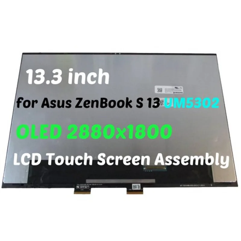 A++13.3 ЖК-сенсорный экран в сборе ATNA33AA03 Asus ZenBook S 13 OLED UM5302 2880x1800
A++13.3 ЖК-сенсорный экран в сборе ATNA33AA03 Asus ZenBook S 13 OLED UM5302 2880x1800