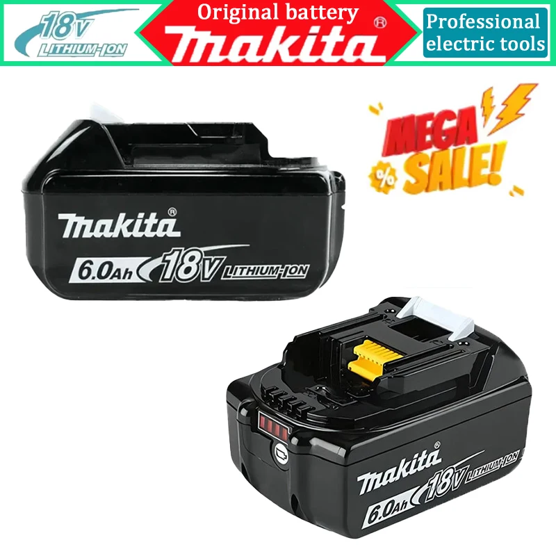 Original Makita 6Ahfor Makita 18V Battery BL1830B BL1850B BL1850 BL1840 BL1860 BL1815 Replacement Lithium Battery
Original Makita 6Ahfor Makita 18V Battery BL1830B BL1850B BL1850 BL1840 BL1860 BL1815 Replacement Lithium Battery
