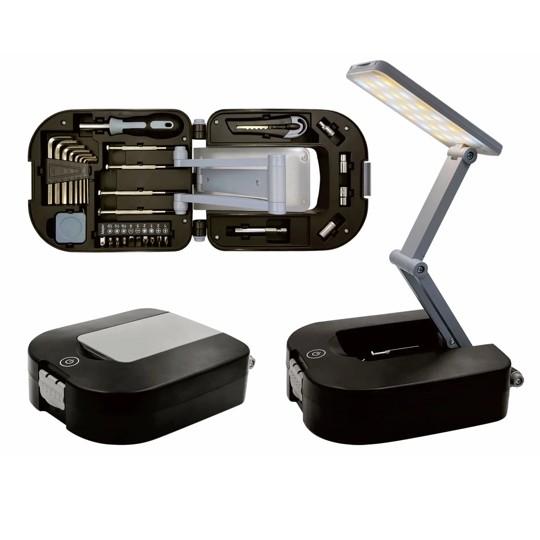 Multifunctional Creative Desk Lamp Household Hand Tool Set Promotional Gifts Multi-file Adjustable Light Source Desk Lamp
Multifunctional Creative Desk Lamp Household Hand Tool Set Promotional Gifts Multi-file Adjustable Light Source Desk Lamp