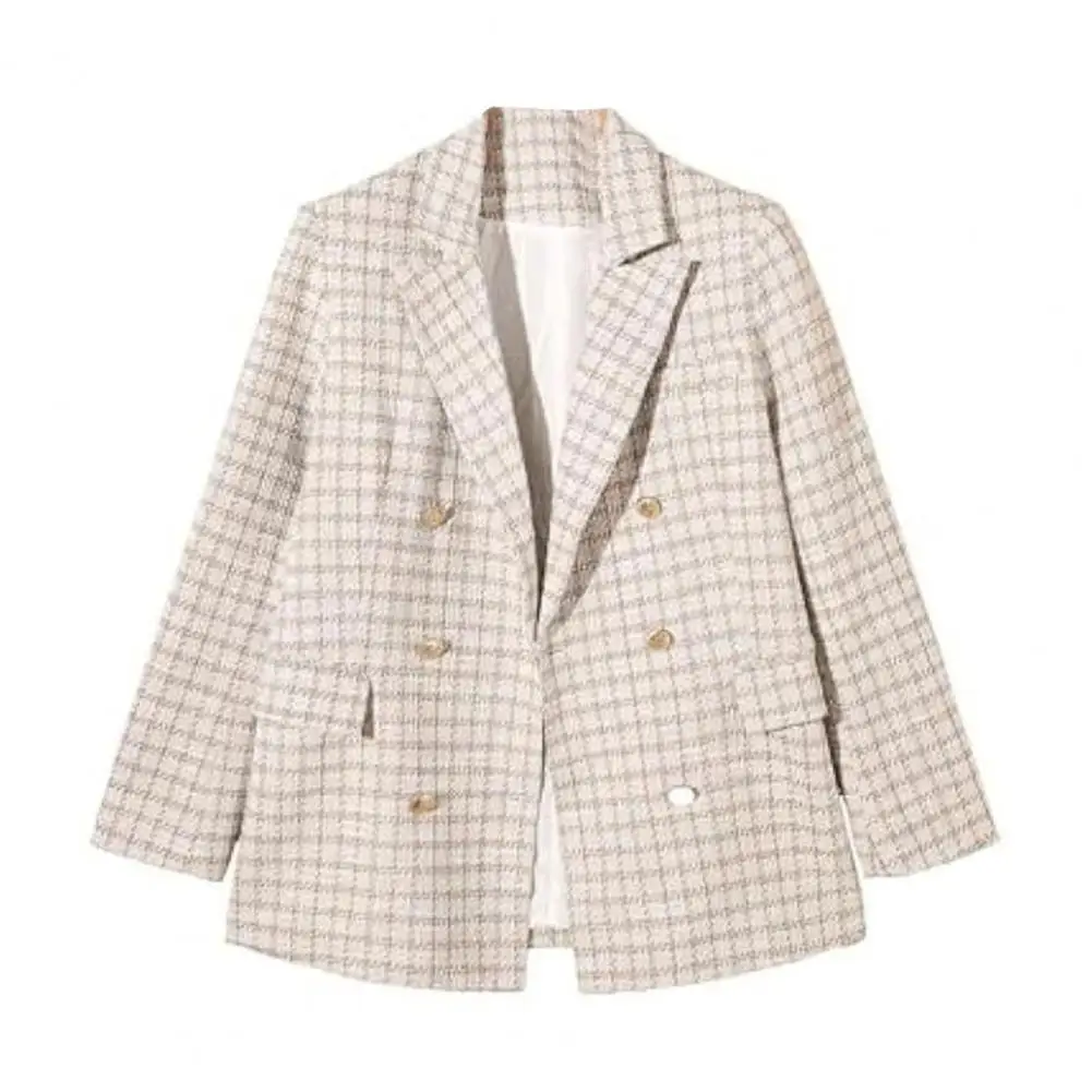 Suit Jacket Elegant Women's Double-breasted Business Jacket with Lapel Flap Pockets Stylish Loose Fit Suit Coat for Professional
Suit Jacket Elegant Women's Double-breasted Business Jacket with Lapel Flap Pockets Stylish Loose Fit Suit Coat for Professional