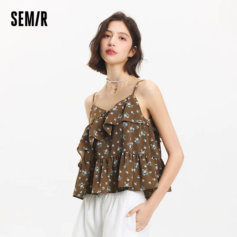 Женская блузка Semir в отпускном стиле с короткими рюшами и отделкой, новинка лета 2025, милый топ с лямкой на шее для пляжных каникул и курортных отпуска
Женская блузка Semir в отпускном стиле с короткими рюшами и отделкой, новинка лета 2025, милый топ с лямкой на шее для пляжных каникул и курортных отпуска