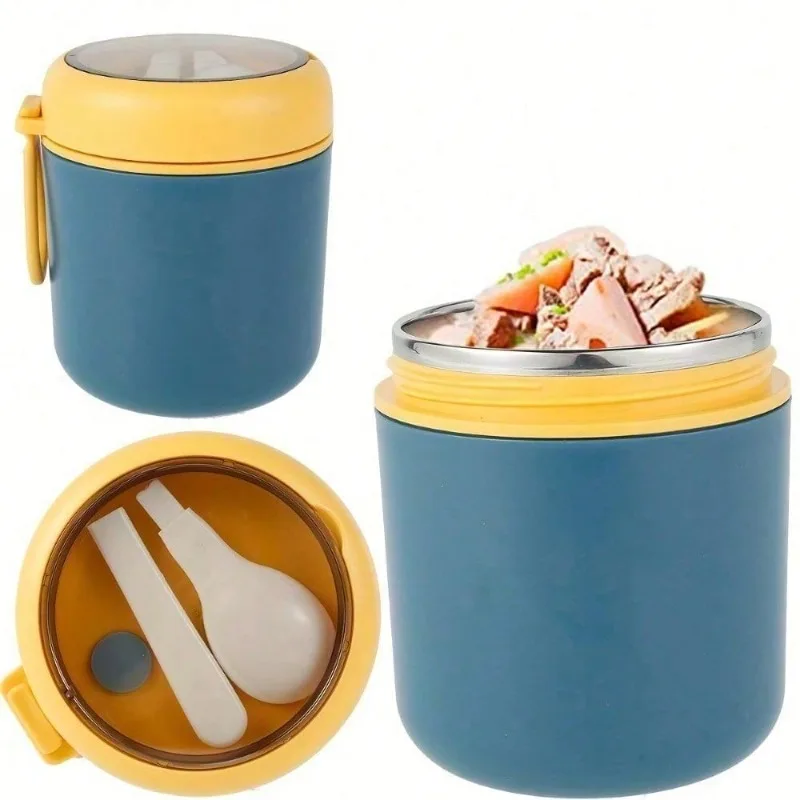 Premium Stainless Steel Insulated Lunch Box with Spoon Leak-Proof Thermal Container for Office Travel Keeps Food Hot or Cold
Premium Stainless Steel Insulated Lunch Box with Spoon Leak-Proof Thermal Container for Office Travel Keeps Food Hot or Cold