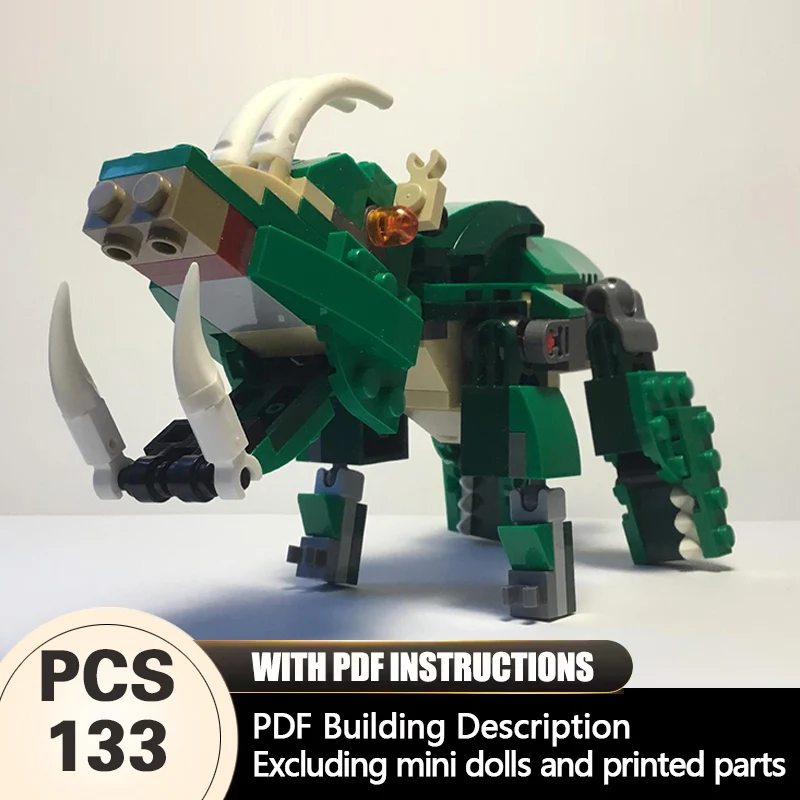 Creators Animal Series Model MOC Building Bricks Green Babirusa Modular Technology Gifts Holiday Assemble Children Toys Suit
Creators Animal Series Model MOC Building Bricks Green Babirusa Modular Technology Gifts Holiday Assemble Children Toys Suit