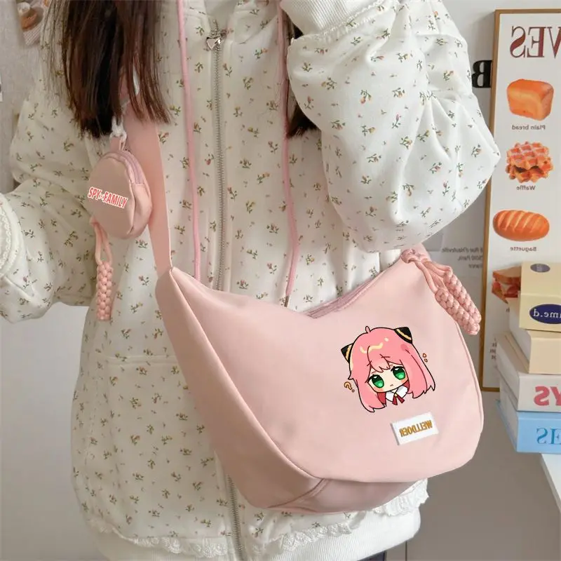 SPY FAMILY Anya Forger Anime Cartoon Cute Student Shoulder Crossbody Bag Kawaii 2D Girl Pink Storage Travel Bag Gift
SPY FAMILY Anya Forger Anime Cartoon Cute Student Shoulder Crossbody Bag Kawaii 2D Girl Pink Storage Travel Bag Gift
