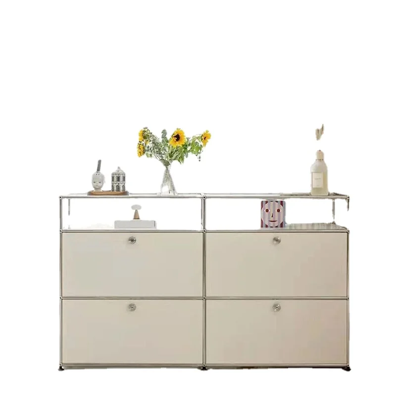 YY Stainless Steel Cabinet Living Room Sideboard Cabinet Simple Storage Storage Cabinet
YY Stainless Steel Cabinet Living Room Sideboard Cabinet Simple Storage Storage Cabinet