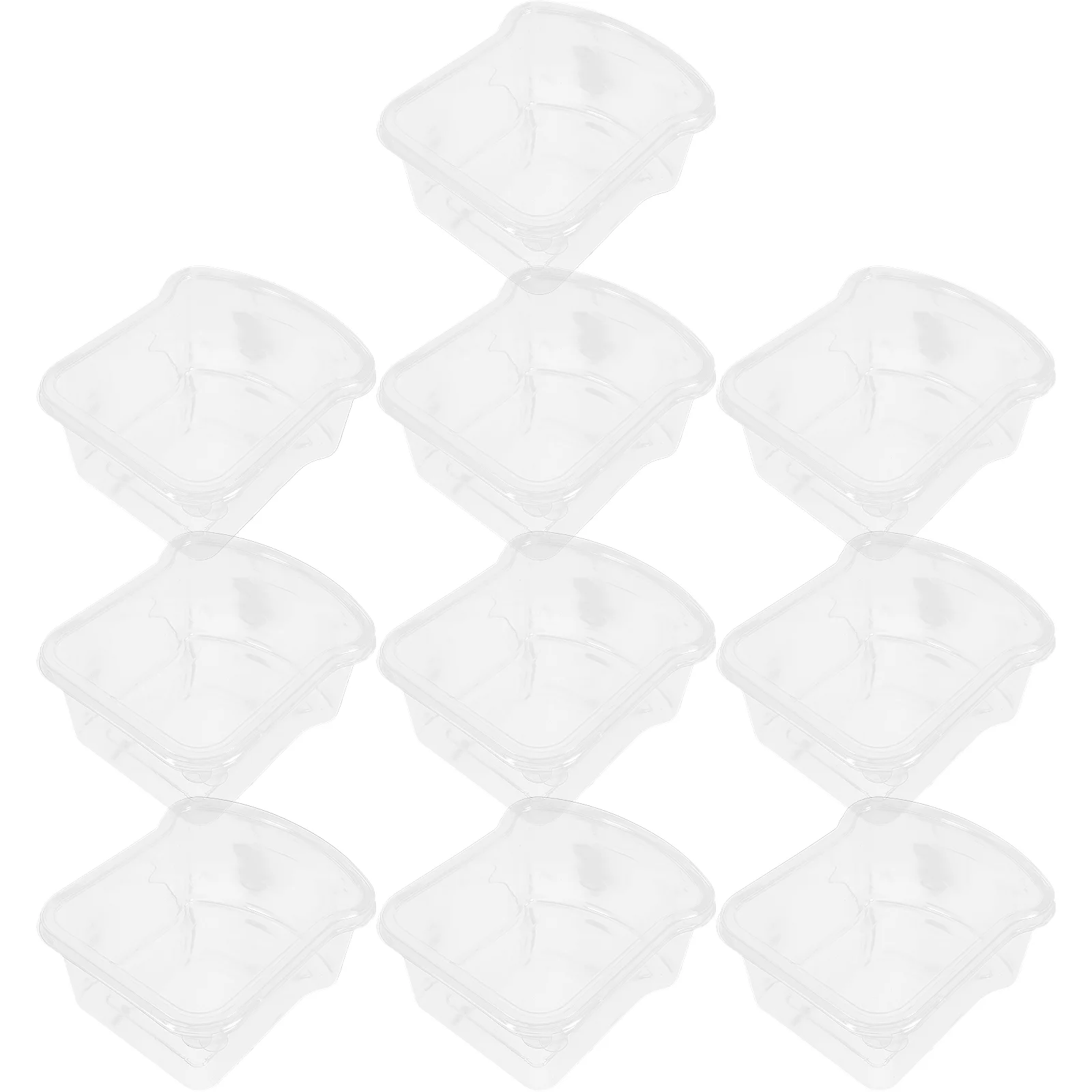 Bread Box Airtight Storage Container 10 Pcs Large Capacity Thick Design Transparent Reusable Sandwich Holder Plastic Containers
Bread Box Airtight Storage Container 10 Pcs Large Capacity Thick Design Transparent Reusable Sandwich Holder Plastic Containers