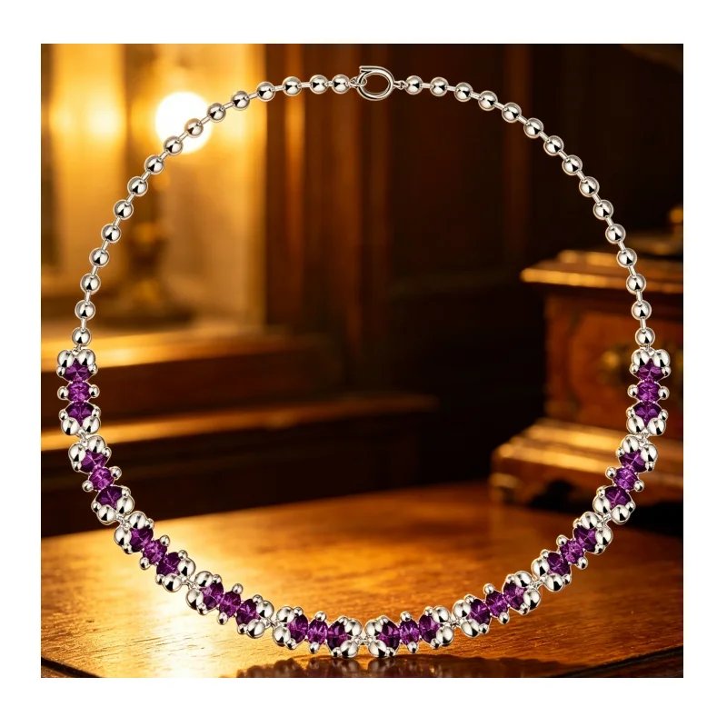 Silver Plated Chunky Link Necklace, Adjustable Statement Chain Jewelry for Women
Silver Plated Chunky Link Necklace, Adjustable Statement Chain Jewelry for Women