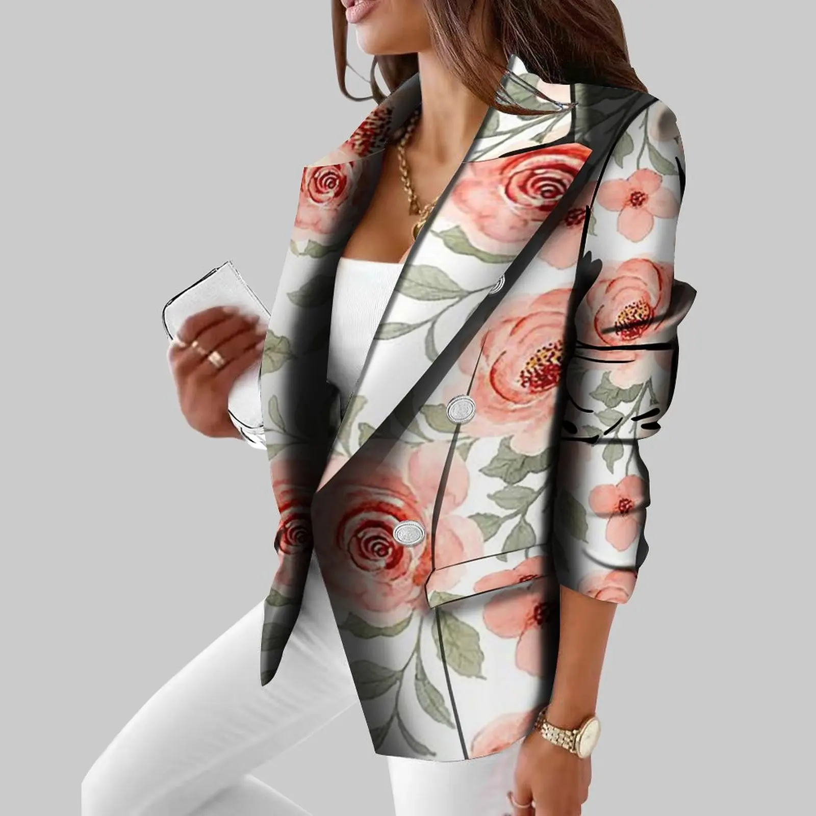 Women's Casual Suit Customization Formal Business Casual Suit Customization Polynesian Flower Print Pattern Slimming Temperament
Women's Casual Suit Customization Formal Business Casual Suit Customization Polynesian Flower Print Pattern Slimming Temperament