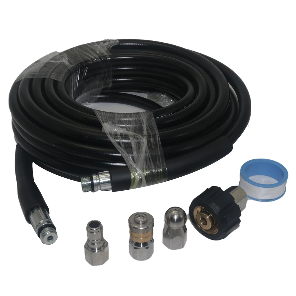 10M High Pressure Pipe Cleaning Hose Drain Cleaner Pipe for Universal Pipe Sewer Cleaning Set Rotating Nozzles Cleaning Tool
10M High Pressure Pipe Cleaning Hose Drain Cleaner Pipe for Universal Pipe Sewer Cleaning Set Rotating Nozzles Cleaning Tool