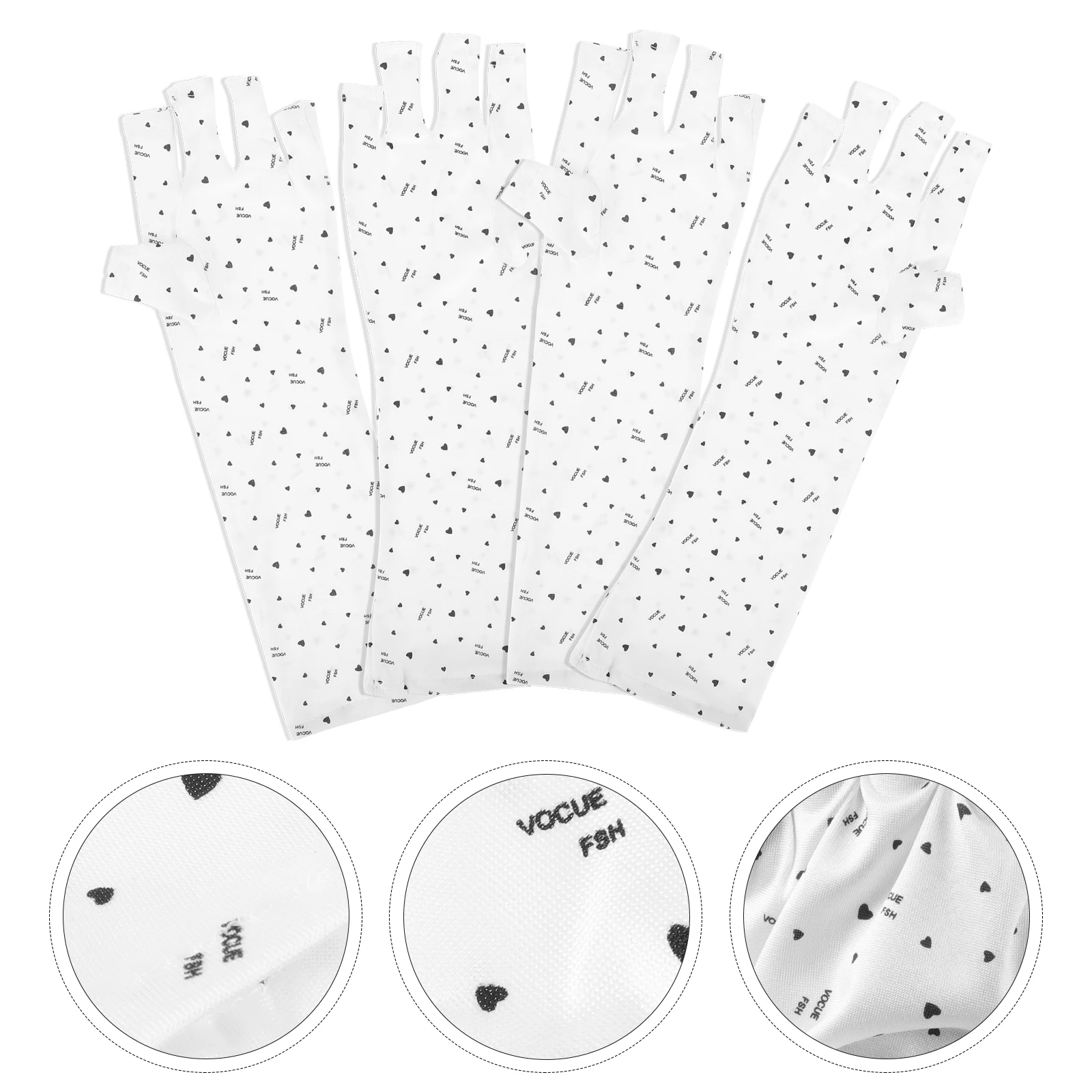 Nail 2 Pairs White Fingerless UV Protection Anti-uv Manicure Supplies Half Gloves Durable Comfortable
Nail 2 Pairs White Fingerless UV Protection Anti-uv Manicure Supplies Half Gloves Durable Comfortable