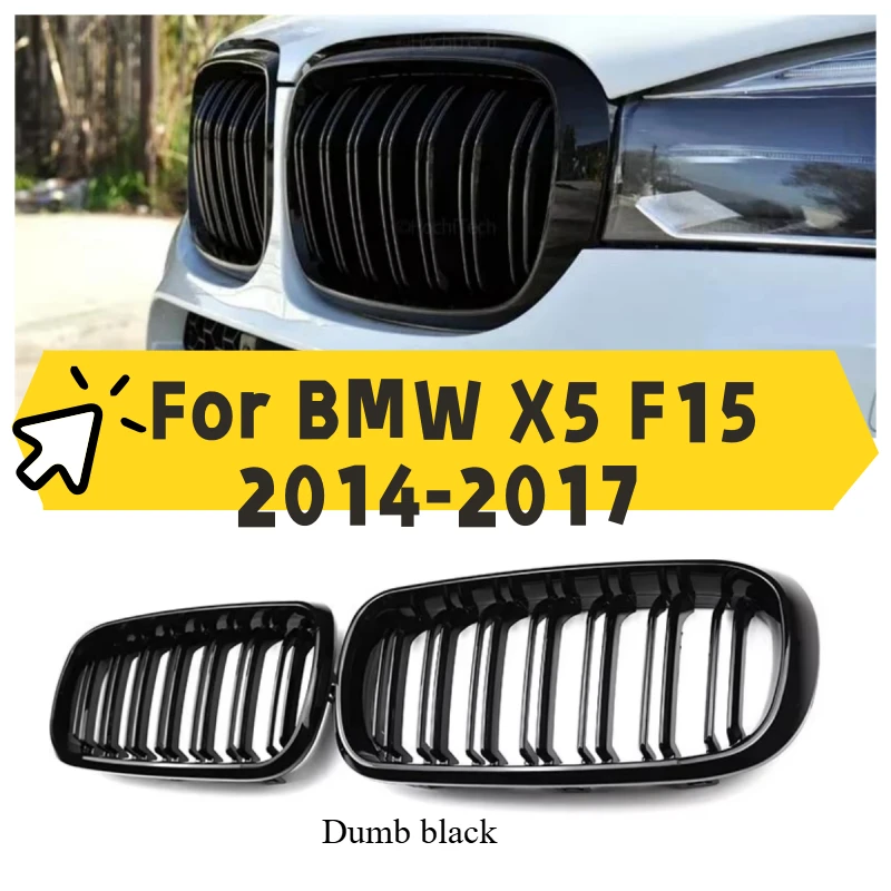 Pair ABS Gloss Black Kidney Grilles for BMW X5F15 2014-2017-OEM Style Front Front Bump Grill Replacement,Easy Install Auto Parts
Pair ABS Gloss Black Kidney Grilles for BMW X5F15 2014-2017-OEM Style Front Front Bump Grill Replacement,Easy Install Auto Parts
