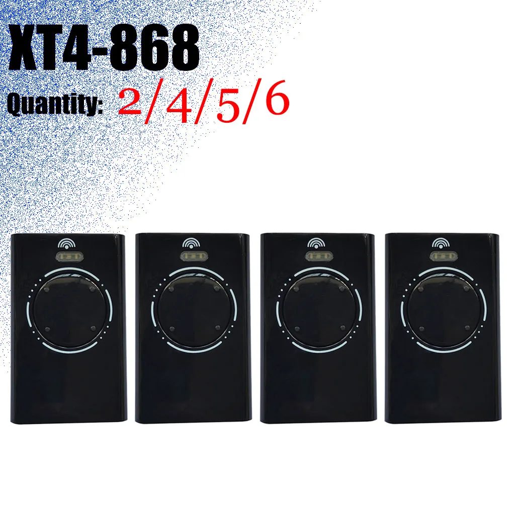 2-8PCS XT4-XT2 868 SLH LR 787005 787006 787009 787010 7870091 7870101 TML2 TML4 with Frequency 868Mhz Garage Door Remote
2-8PCS XT4-XT2 868 SLH LR 787005 787006 787009 787010 7870091 7870101 TML2 TML4 with Frequency 868Mhz Garage Door Remote