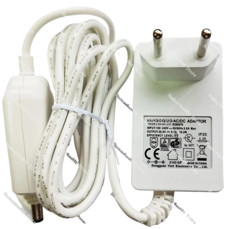 26V0.7A vacuum cleaner charging power supply 700mA power adapter YLS0241A-E260070
26V0.7A vacuum cleaner charging power supply 700mA power adapter YLS0241A-E260070
