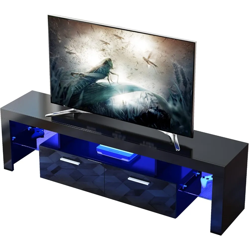 Black TV Stand for 55/60/65/70/75 Inch TV, Modern Entertainment Center for Video Gaming, Led TV Stand with Storage and Shelves f
Black TV Stand for 55/60/65/70/75 Inch TV, Modern Entertainment Center for Video Gaming, Led TV Stand with Storage and Shelves f