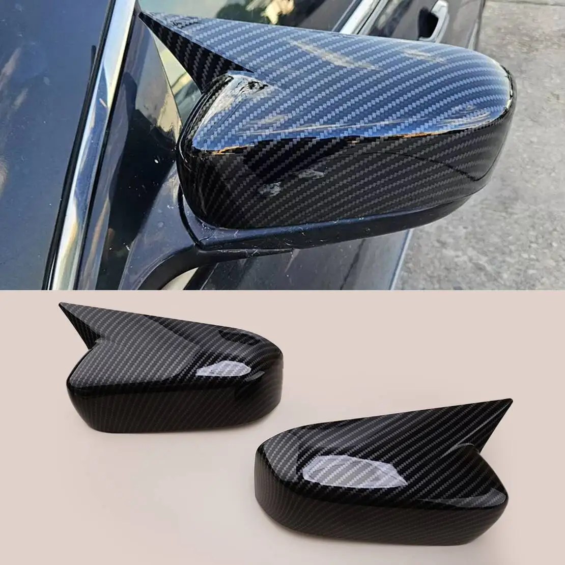 1 Pair OX Horn Side Rearview Door Mirror Cover Trim Cap ABS Fit for Honda Accord 2003 2004 2005 2006 2007 Carbon Fiber Style
1 Pair OX Horn Side Rearview Door Mirror Cover Trim Cap ABS Fit for Honda Accord 2003 2004 2005 2006 2007 Carbon Fiber Style