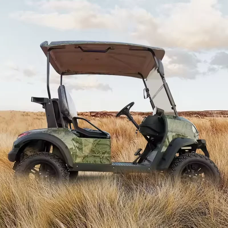 2025 New Two-Seater Electric Golf Carts Camouflage Color Vehicle with Comfortable Seats and Golf Bag Holder
2025 New Two-Seater Electric Golf Carts Camouflage Color Vehicle with Comfortable Seats and Golf Bag Holder