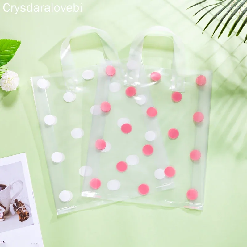 50pcs/lot Large Polka dot white red Packaging Bag Thick Boutique Gift Clothing Plastic Bag Clear Personalized Dot Bag
50pcs/lot Large Polka dot white red Packaging Bag Thick Boutique Gift Clothing Plastic Bag Clear Personalized Dot Bag