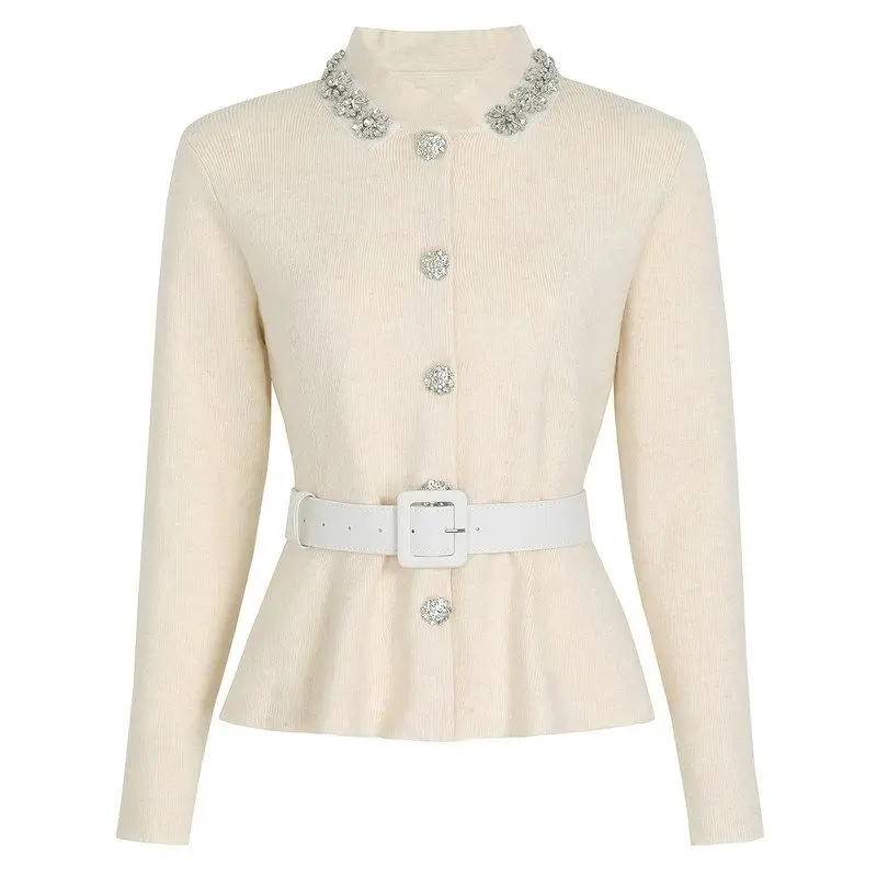 High-Quality Fashionable Knitted Cardigan Pearl Embellished Heavy Work Spring Autumn New Style Women's Slim Fit Long Sleeve Top
High-Quality Fashionable Knitted Cardigan Pearl Embellished Heavy Work Spring Autumn New Style Women's Slim Fit Long Sleeve Top