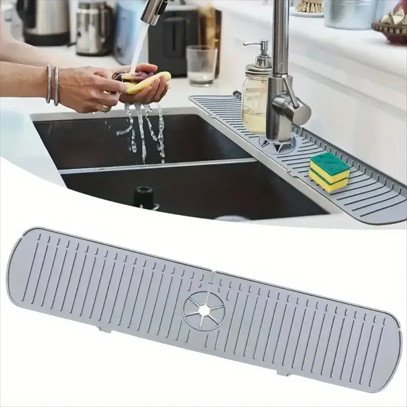 1pcs Silicone Faucet Water Catcher Mat Sink Splash Guard Anti Slip Spill Proof Drying Pad Kitchen Gadgets Home Sink Accessories
1pcs Silicone Faucet Water Catcher Mat Sink Splash Guard Anti Slip Spill Proof Drying Pad Kitchen Gadgets Home Sink Accessories