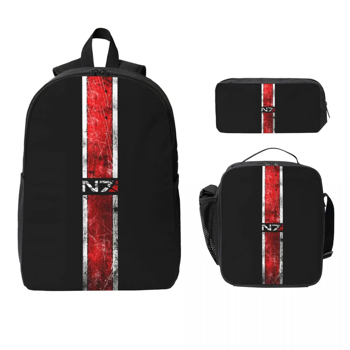 Mass Effect - N7 Рюкзак Студенческий Сумка для книг для мальчиков и девочек Школьная сумка Компьютерные сумки на плечо Изолированная сумка для обеда 3 шт. Пенал
Mass Effect - N7 Рюкзак Студенческий Сумка для книг для мальчиков и девочек Школьная сумка Компьютерные сумки на плечо Изолированная сумка для обеда 3 шт. Пенал