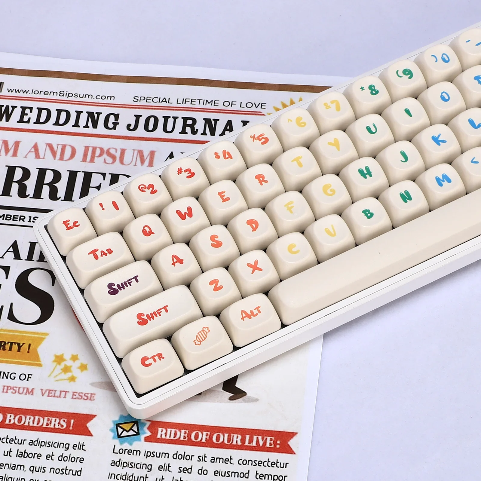 Skittles keycap MOA highly sublimation process PBT material personalized keycap 68/75/87/98/104
Skittles keycap MOA highly sublimation process PBT material personalized keycap 68/75/87/98/104