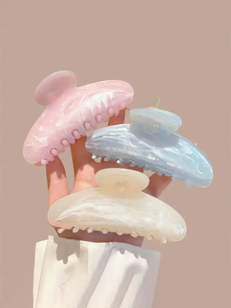 3pcs Large Water Wave Hair Clips 11cm Ombre Pink White Blue Claw Clips For Women Daily Casual Party
3pcs Large Water Wave Hair Clips 11cm Ombre Pink White Blue Claw Clips For Women Daily Casual Party