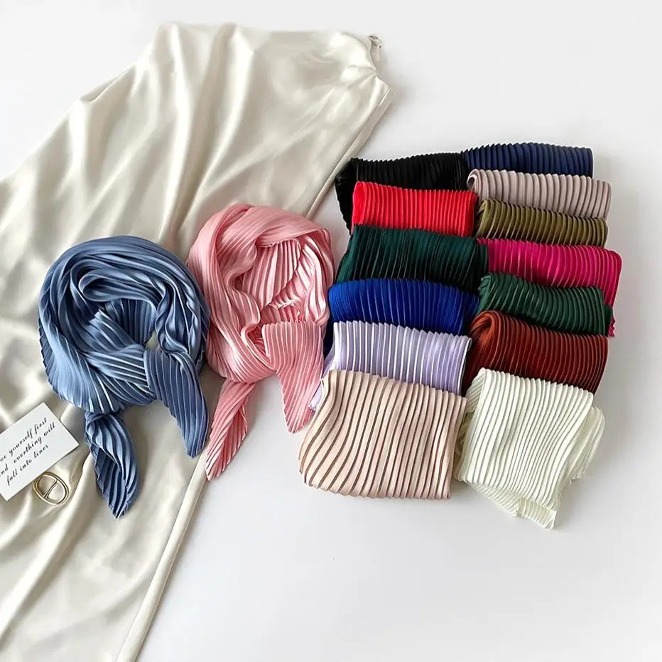 Folded Pure Color Women's Scarf Versatile Luxury Style Pashmina Simple Shoulder Wrap Small Hair Accessory Spring Summer Polye...
Folded Pure Color Women's Scarf Versatile Luxury Style Pashmina Simple Shoulder Wrap Small Hair Accessory Spring Summer Polye...