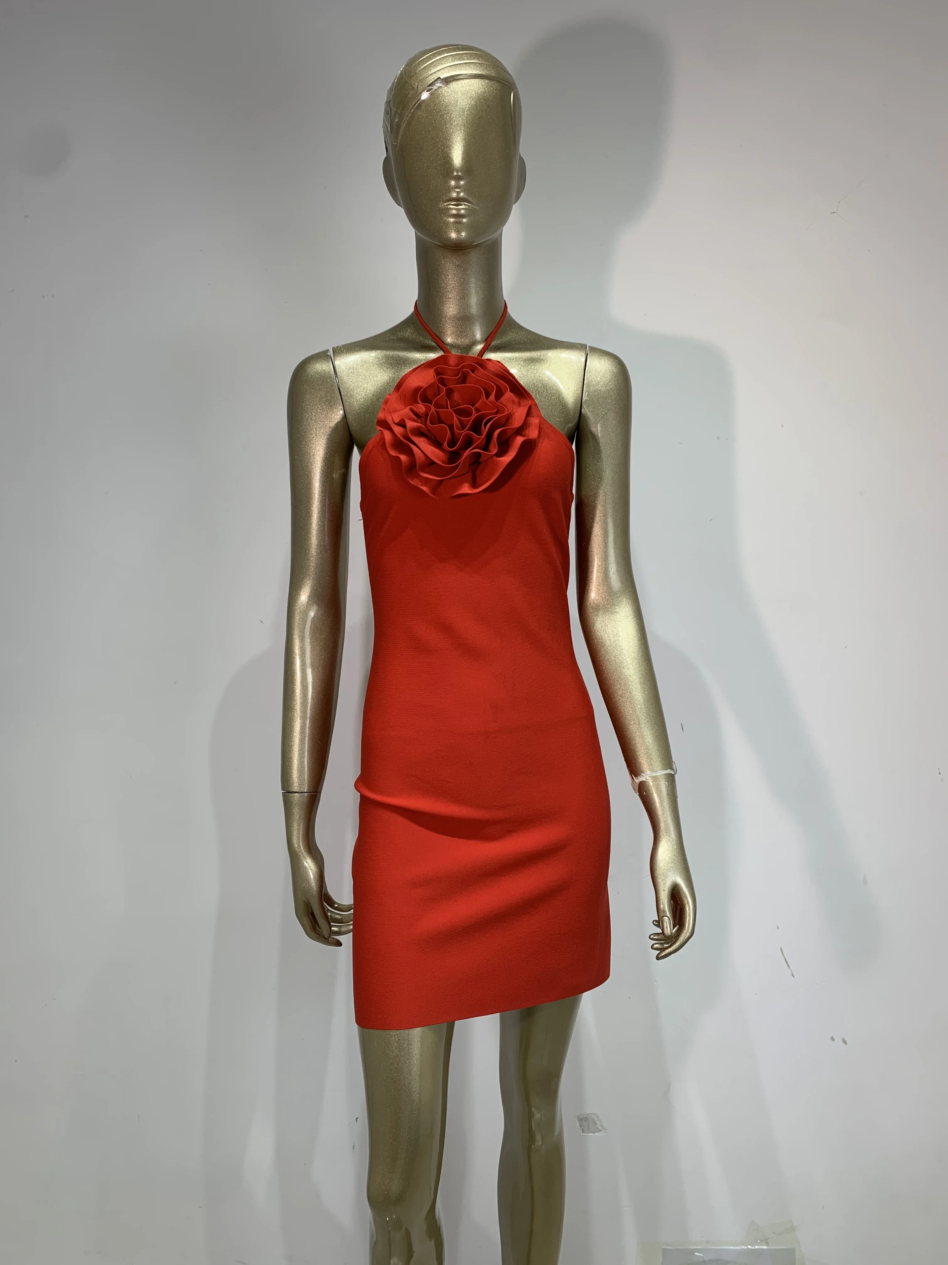 Women Sexy Halter Bandage Dresses Celebirty Elegant Flowers Backless Bodycon Mini High Street Evening Party Nightclub Dresses
Women Sexy Halter Bandage Dresses Celebirty Elegant Flowers Backless Bodycon Mini High Street Evening Party Nightclub Dresses