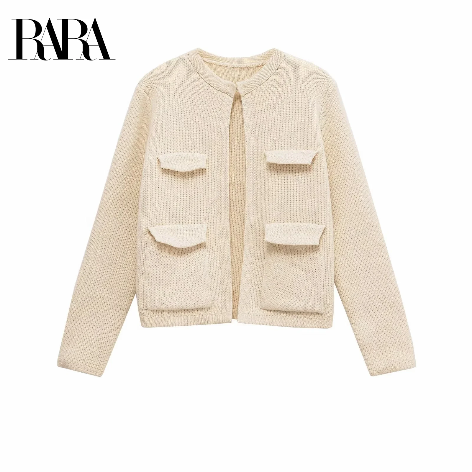 RARA Womens New Multi Pocket Detail Crew Neck Long Sleeve Casual Minimalist Elegant Short Knit Cardigan Jacket
RARA Womens New Multi Pocket Detail Crew Neck Long Sleeve Casual Minimalist Elegant Short Knit Cardigan Jacket
