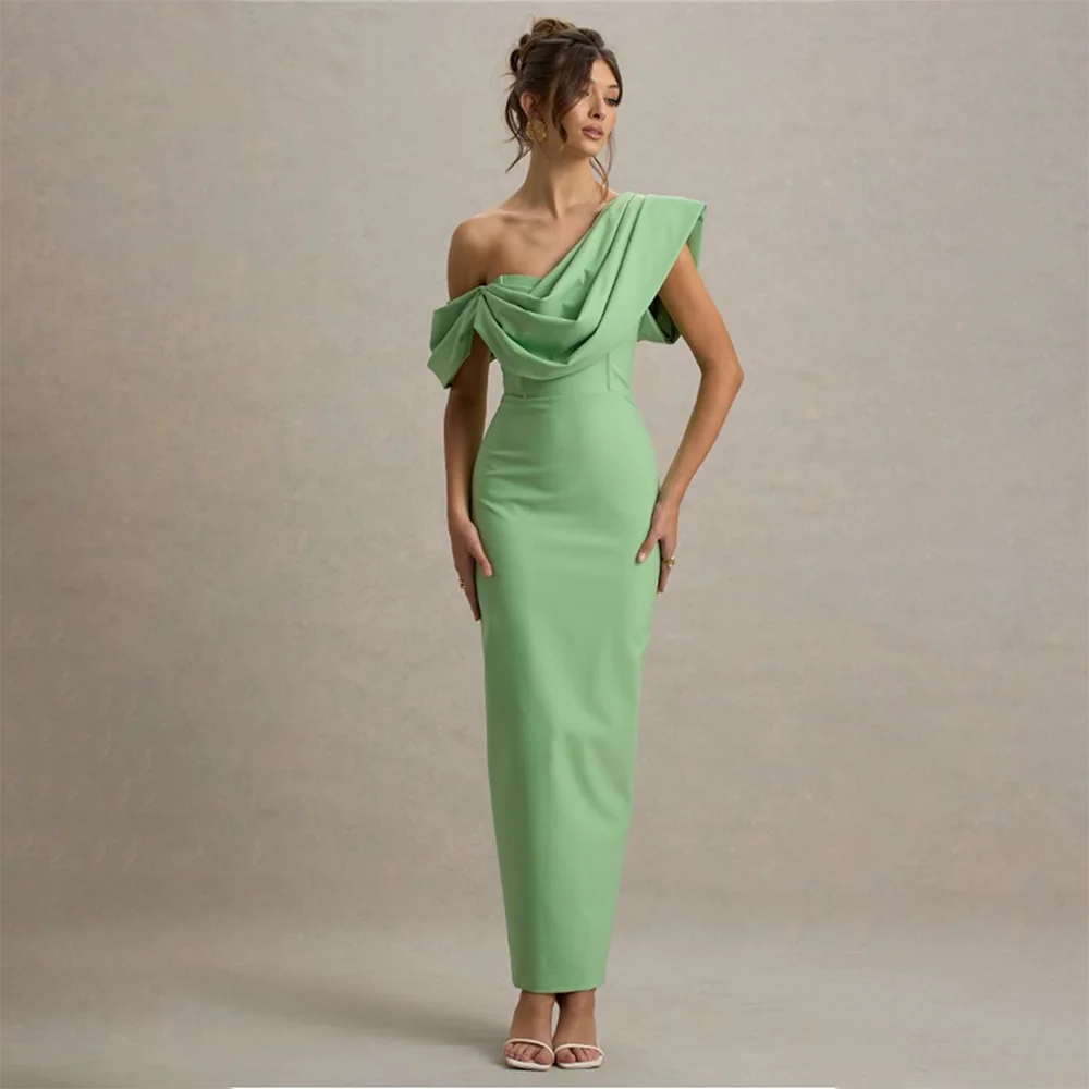 Evening Dresses Single Shoulder Sleeveless Pleated Straight Dress Prom Dresses Formal Party Gowns Women's Elegant Cocktail Dress
Evening Dresses Single Shoulder Sleeveless Pleated Straight Dress Prom Dresses Formal Party Gowns Women's Elegant Cocktail Dress