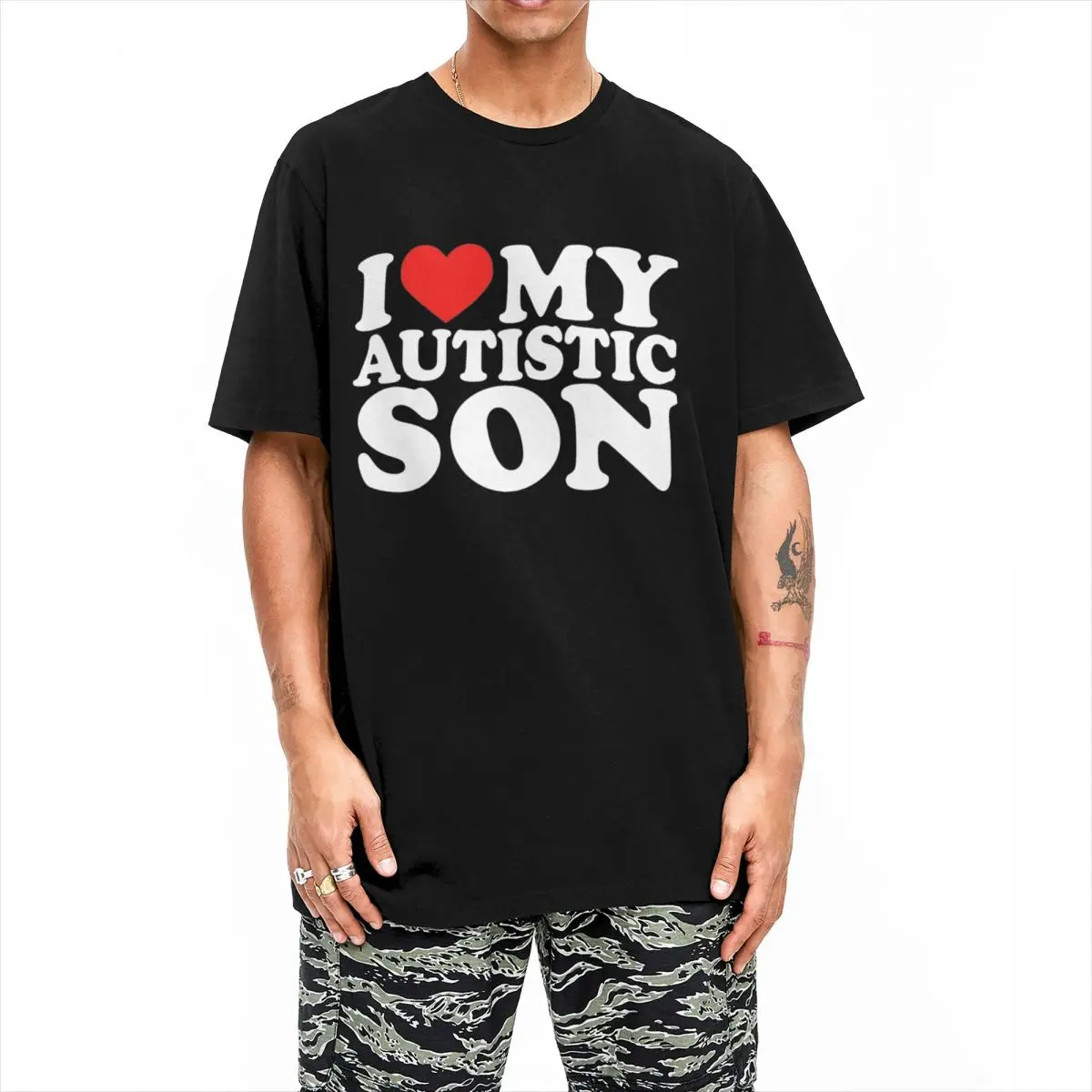 Oversized T-Shirt I Love My Autistic Son I Heart My Son With Autismsed 100 Cotton T Shirts Tee Shirt Y2K Short Sleeve Tops
Oversized T-Shirt I Love My Autistic Son I Heart My Son With Autismsed 100 Cotton T Shirts Tee Shirt Y2K Short Sleeve Tops