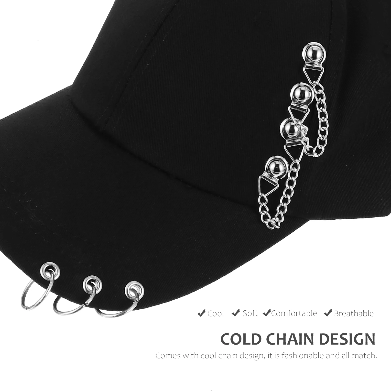 Chain Women Summer Hat Peaked Cap Sun Hat Baseball Cap Fashionable Breathing Premium Material Student Travel
Chain Women Summer Hat Peaked Cap Sun Hat Baseball Cap Fashionable Breathing Premium Material Student Travel
