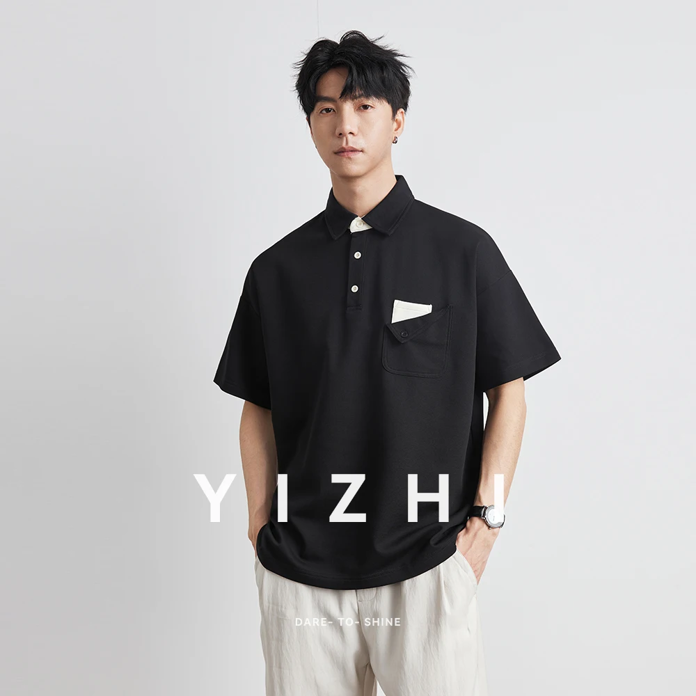 Men's Fashion POLO Shirt 2025 Summer New Lapel Short Sleeve T-shirt Loose Button Pocket Half Sleeve Top Men's Polo Shirt
Men's Fashion POLO Shirt 2025 Summer New Lapel Short Sleeve T-shirt Loose Button Pocket Half Sleeve Top Men's Polo Shirt