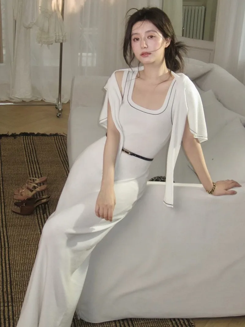 2025 new in matching sets knit long dress 2 piece sets woman outfit ensemble femmes conjuntos femininos elegantes
2025 new in matching sets knit long dress 2 piece sets woman outfit ensemble femmes conjuntos femininos elegantes