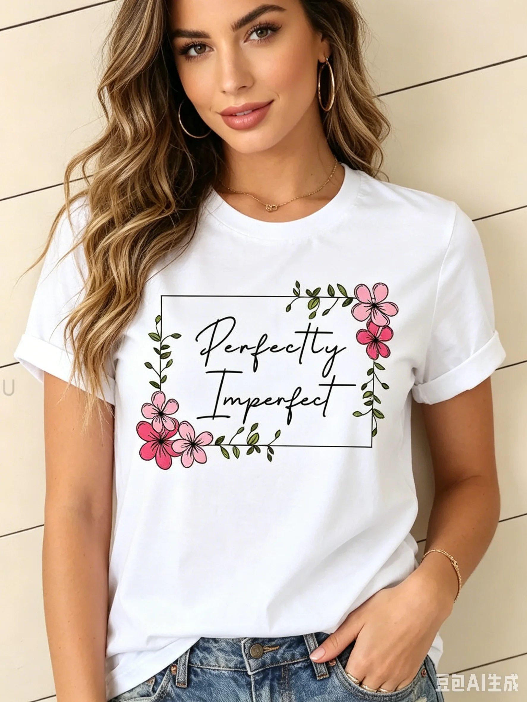 New Women's Floral Pattern Printed Pullover Round Neck T-shirt, A Fashionable and Casual Top Graphic T ShirtsSummer polyester
New Women's Floral Pattern Printed Pullover Round Neck T-shirt, A Fashionable and Casual Top Graphic T ShirtsSummer polyester