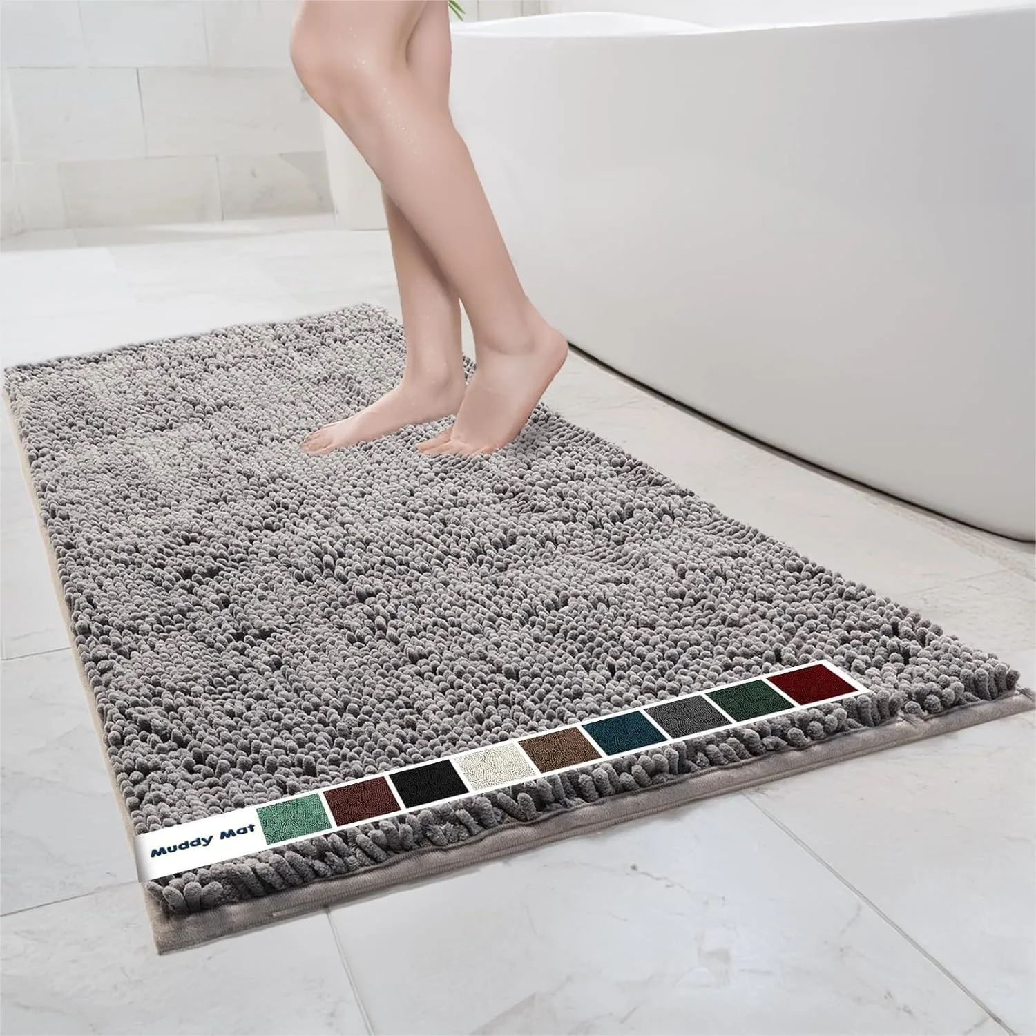 Quick Dry Chenille Bathroom Rugs Non Slip Washable Absorbent Bath Mat for Shower Floor, Extra Thick Soft Microfiber Mats 36x60
Quick Dry Chenille Bathroom Rugs Non Slip Washable Absorbent Bath Mat for Shower Floor, Extra Thick Soft Microfiber Mats 36x60
