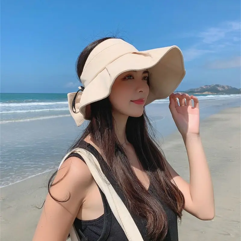 Summer New Fashion Empty Top Sun Hat Women UV Resistant Face Covering Sun Hat Women Big Bow Women Big Head
Summer New Fashion Empty Top Sun Hat Women UV Resistant Face Covering Sun Hat Women Big Bow Women Big Head
