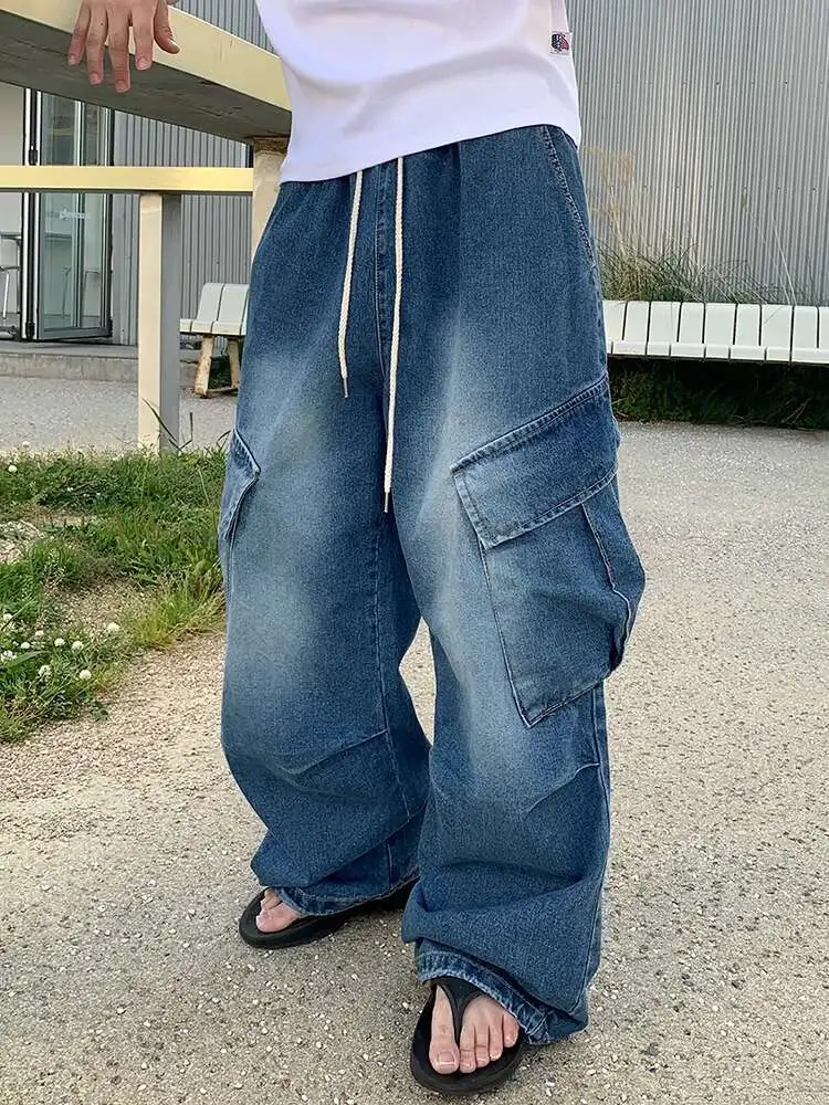 SYUHGFA Men's Jeans New 2025 Summer New Korean Style Vintage Washed Straight Wide Leg Chic Male Simple Cargo Denim Bottoms
SYUHGFA Men's Jeans New 2025 Summer New Korean Style Vintage Washed Straight Wide Leg Chic Male Simple Cargo Denim Bottoms