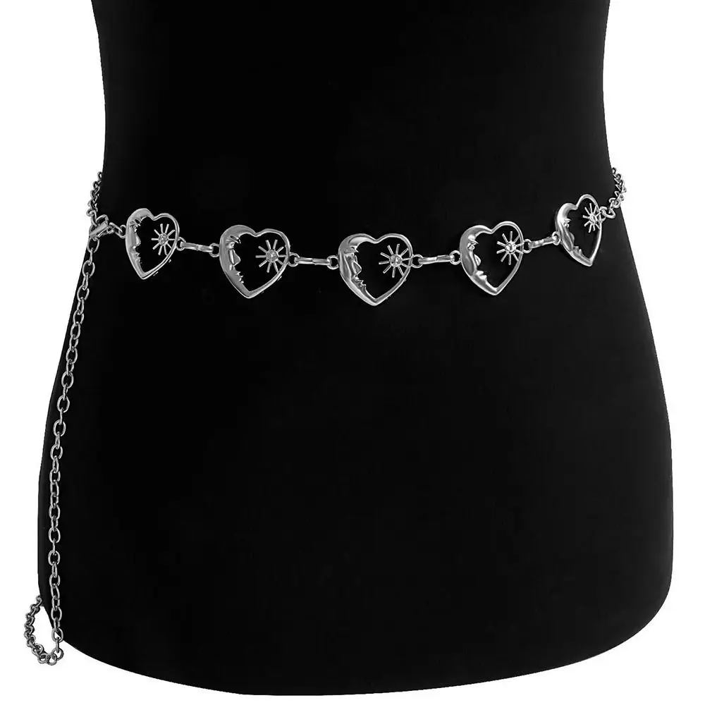 Geometric Retro Metal Punk Hip Hop Sun Sweater Accessories Love Heart Waist Chain Fashion Jewelry Body Necklace Belly Belt
Geometric Retro Metal Punk Hip Hop Sun Sweater Accessories Love Heart Waist Chain Fashion Jewelry Body Necklace Belly Belt