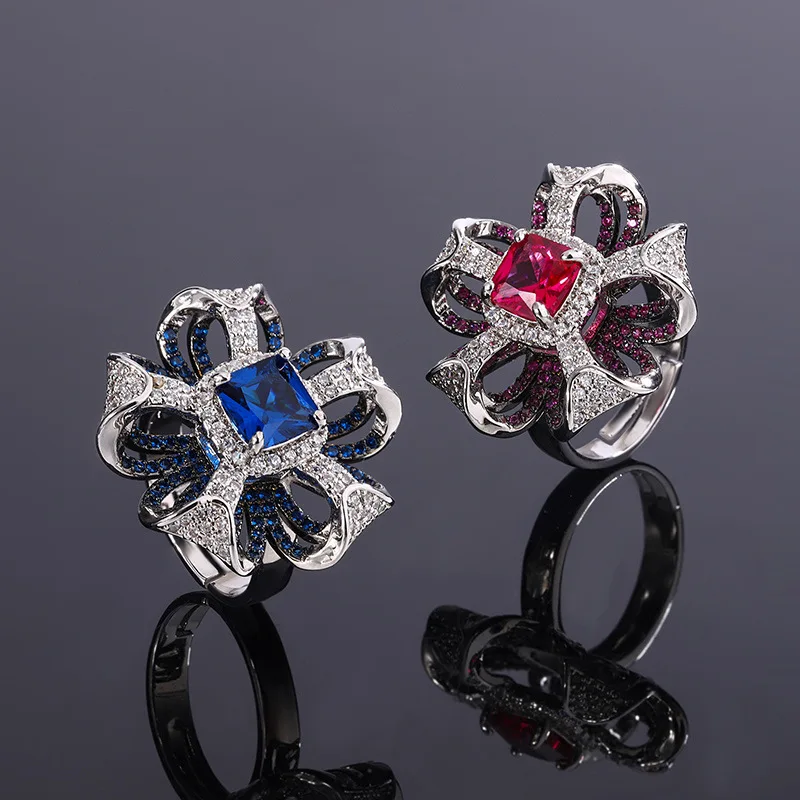 Ruby 3D Petal Ring European and American Full Diamond Sapphire Zircon Ring Vintage Gemstone Ring
Ruby 3D Petal Ring European and American Full Diamond Sapphire Zircon Ring Vintage Gemstone Ring