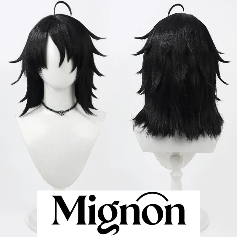 Identity V Emil Cosplay Wig, Black Cornsilk Scalp Cap with Spiky Style
Identity V Emil Cosplay Wig, Black Cornsilk Scalp Cap with Spiky Style