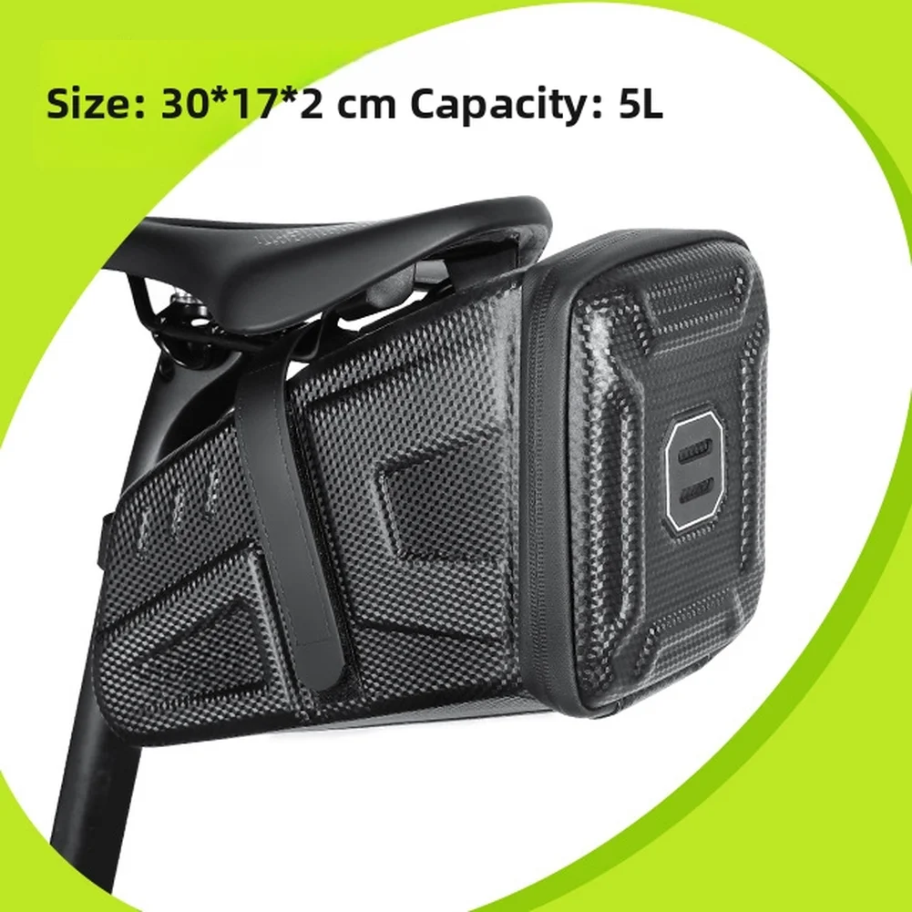 Waterproof 5L EVA Cycling Saddle Bag for Road MTB Bikes with Grommet Design and Detachable Night Safety Tail Light
Waterproof 5L EVA Cycling Saddle Bag for Road MTB Bikes with Grommet Design and Detachable Night Safety Tail Light