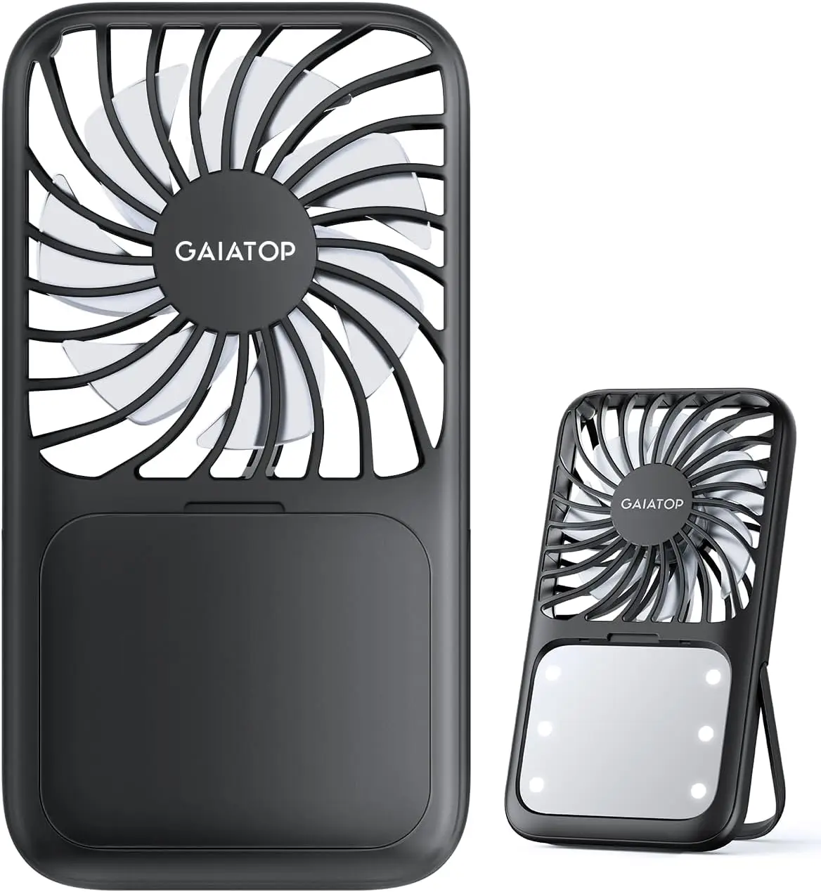 3-Speed Handheld Fan with LED Mirror, Folding Stand, Rechargeable Mini Fan for Travel & Skincare
3-Speed Handheld Fan with LED Mirror, Folding Stand, Rechargeable Mini Fan for Travel & Skincare