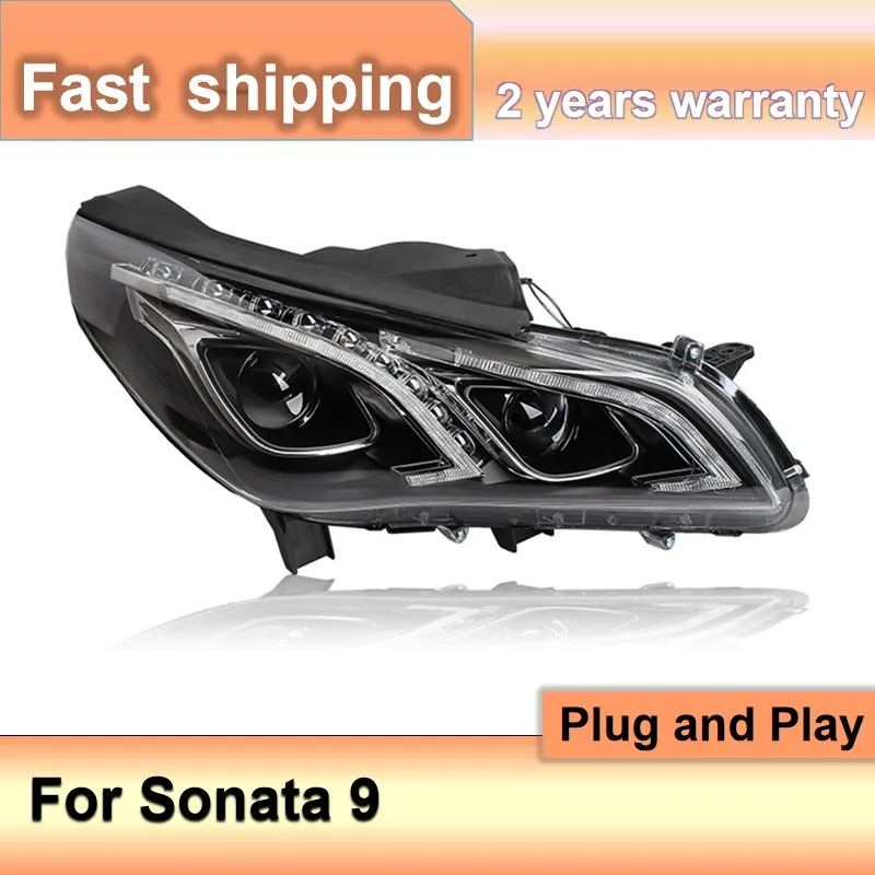Car Styling for Hyundai Sonata 2016 Headlight 2015-2017 Sonata 9 Headlights DRL Turn Signal Low High Beam Projector Lens
Car Styling for Hyundai Sonata 2016 Headlight 2015-2017 Sonata 9 Headlights DRL Turn Signal Low High Beam Projector Lens