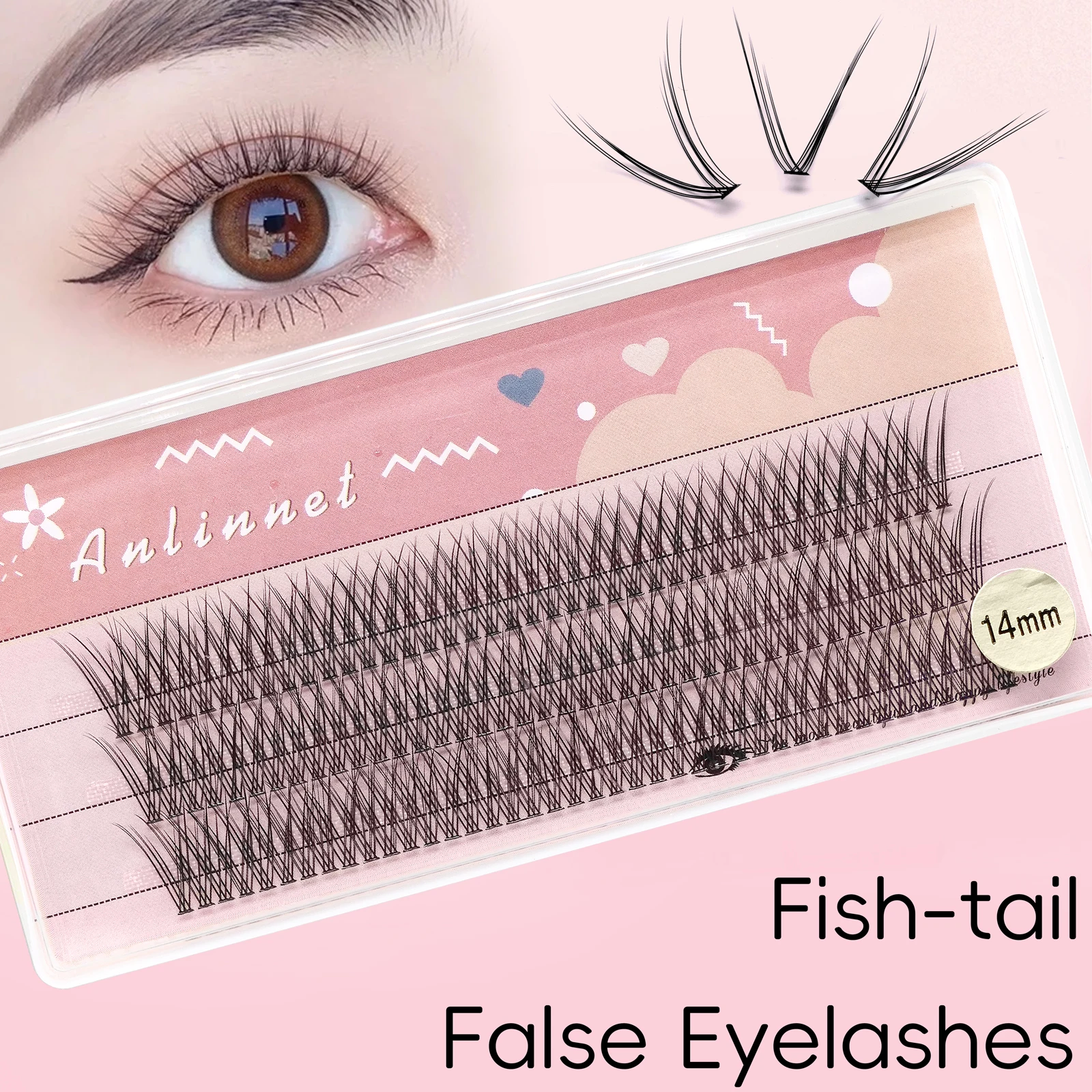 3 Rows 120 Clusters Fishtail Eyelashes Cluster Lashes Natural Thick Fish Tail Individual Eyelash Extension Fluffy Fake Eyelashes
3 Rows 120 Clusters Fishtail Eyelashes Cluster Lashes Natural Thick Fish Tail Individual Eyelash Extension Fluffy Fake Eyelashes