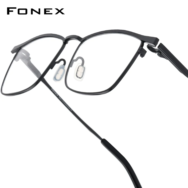 FONEX титановая оправа для очков, мужские брендовые дизайнерские квадратные сверхлегкие очки, деловые высококачественные японские очки в полной оправе 741
FONEX титановая оправа для очков, мужские брендовые дизайнерские квадратные сверхлегкие очки, деловые высококачественные японские очки в полной оправе 741