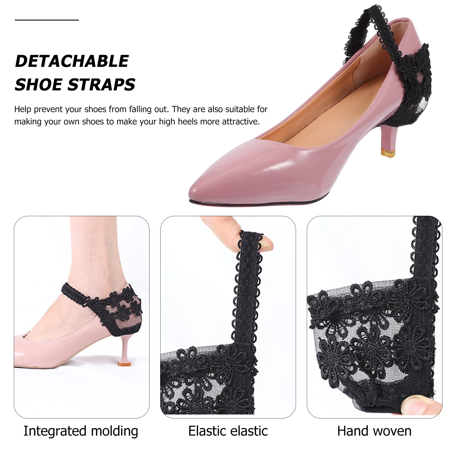 4 Pairs Anti-slip Straps for High Heels Sandals Detachable Elastic Shoe Laces Prevent Falling Durable Practical Women
4 Pairs Anti-slip Straps for High Heels Sandals Detachable Elastic Shoe Laces Prevent Falling Durable Practical Women